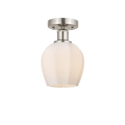 Norfolk - 1 Light Semi-Flush Mount In Industrial Style-9.62 Inches Tall and 5.75 Inches Wide