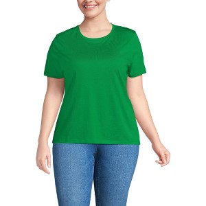 Lands' End Women's Relaxed Supima Cotton T-Shirt - 1 of 3