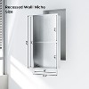 Stainless Steel Shower Niche with Recessed Rectangle Design, No-Tile Installation Required, Wall-Mounted Storage for Bathroom - 2 of 4