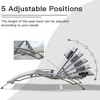 PAGED Set of 2 Outdoor Patio Chaise Lounge Chair with Adjustable Backrest and Removable Pillow for Beach Pool Sunbathing Lawn, Gray - 4 of 4