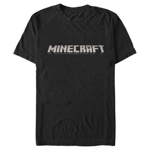 Men's Minecraft Classic Logo Black T-Shirt - image 1 of 4