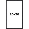 PosterPalooza | Linear Black Picture Frame - UV Acrylic, Foam Board Backing, Hanging Hardware - 2 of 4