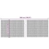 vidaXL Garden Fence 196.9"x35.4" Reed - 4 of 4