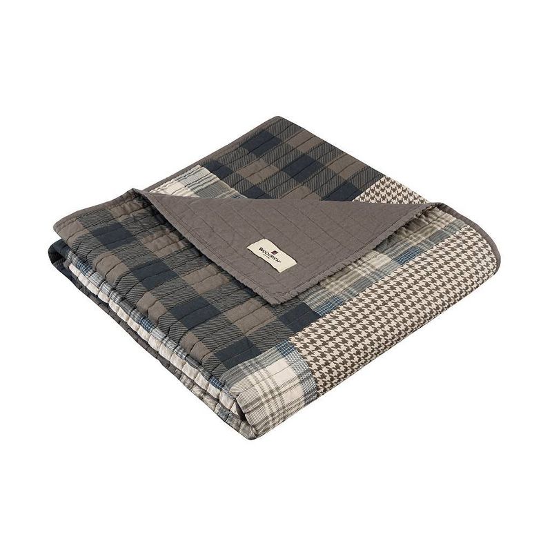 50&#34;x70&#34; Winter Plains Quilted Throw Blanket Taupe - Woolrich, 1 of 6