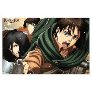 Trends International Attack on Titan: Season 2 - Intense Framed Wall Poster Prints - 1 of 4