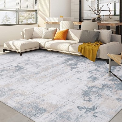 WhizMax Area Rug Abstract Rug Distressed Mat Throw Floor Carpet for Bedroom Living Room