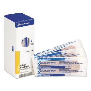 First Aid Only SmartCompliance Fabric Bandages, 1 x 3, 25/Box - 1 of 2