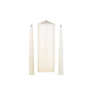 Hortense B. Hewitt HBH Basic Unity Candle Set Ivory 95095ST - 1 of 1