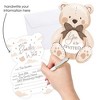 Big Dot of Happiness We Can Bearly Wait - Shaped Fill-In Invitations - Teddy Bear Baby Shower Invitation Cards with Envelopes - Set of 12 - 2 of 4