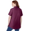 Woman Within Petite Perfect Short Sleeve Shirt - 3 of 4