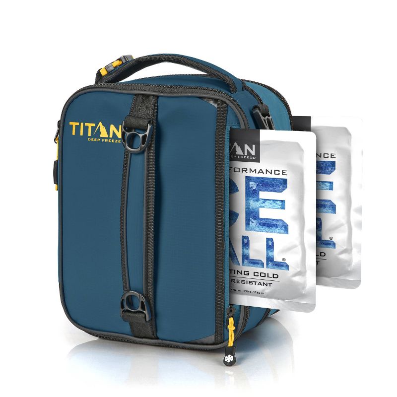 Arctic Zone Titan Deep Freeze Expandable Lunch Bag with Ice Walls - Atlantic Blue, 3 of 19