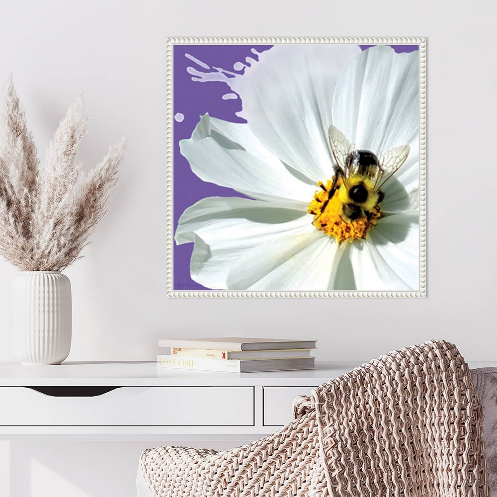 Photos - Other Decoration Amanti Art 22"x22" Flower Pop IV by Marie Elaine Cusson Framed Canvas Wall Art Print
