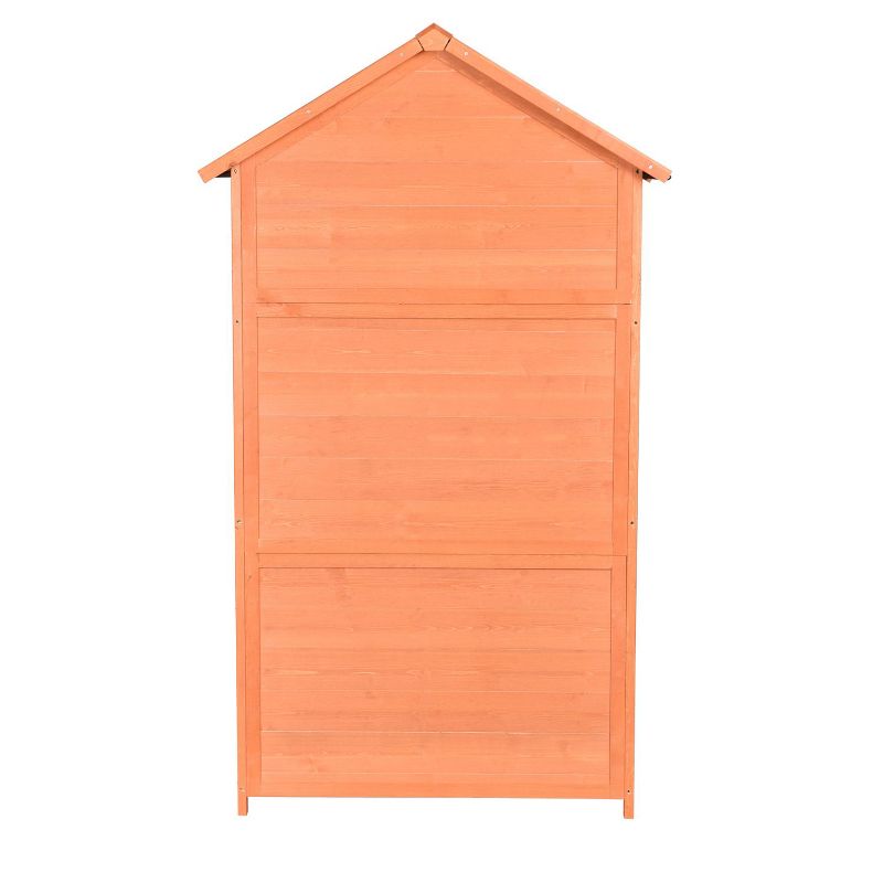 Solid Wood Patio Tool Sheds Outdoor Storage Shed with Lockable Doors - The Pop Home, 3 of 8