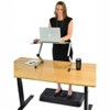 WorkEZ Cool Adjustable Laptop Stand for Desk Ergonomic Lap Desk for Bed Aluminum Cooling Stand with Fans USB Ports Mouse Pad Silver Uncaged Ergonomics - 2 of 4