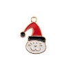 John Bead 8pcs Sweet & Petite 21x15mm Santa Cat Small Christmas Holiday Charms - 2 of 4