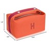 Generic Fashion Makeup Bag for Women, Orange Red Canvas Make up Travel Bag,Luxury Cosmetic Bag Organizer - 2 of 4
