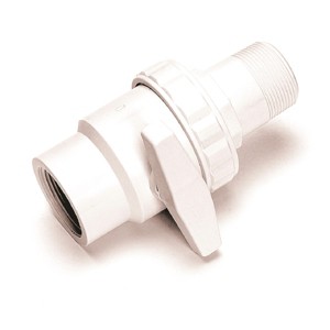 Swim Central Hydro Tools Swimming Pool Socket Ball Valve - 6.5" - White - 1 of 4