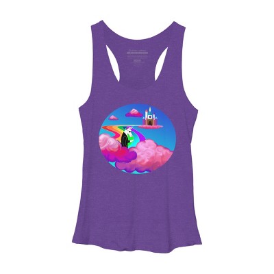 Women's Design By Humans Smokes in the sky By LilLogan Racerback Tank Top