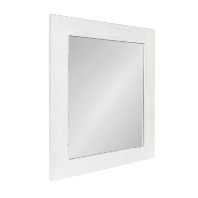 Rustic White 40.5'' Full-Length Wood Vanity Mirror