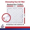 Filter King 17x25x1 Air Filter | 12-PACK | MERV 11 HVAC Pleated A/C Furnace Filters | MADE IN USA | Actual Size: 16.5 x 24.5 x .75" - 2 of 4