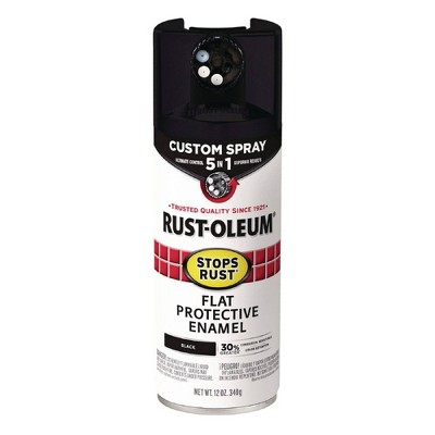 Rust-Oleum 12oz Stops Rust 5-in-1 Spray Paint Flat Black