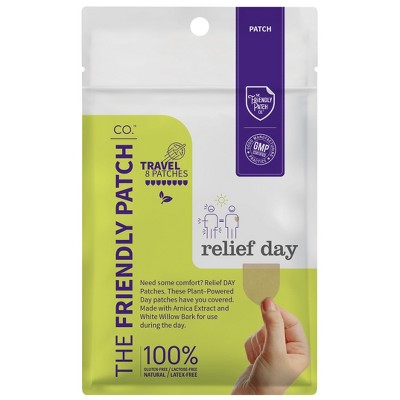 The Friendly Patch Relief Day Pain Patches 8 qty Arnica, White Willow Bark, Menthol - soreness and discomfort