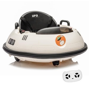 12V Kids Bumper Car with Remote Control, 360° Spin, 3 Speed Modes, LED Flashing Lights - 1 of 4