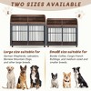 Okak Heavy Duty Dog Kennel with Lockable Wheels, Large Dog Crate with Top 2 Storage Shelves, Dog Cage for Large and Medium Dog - 4 of 4