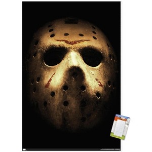 Trends International Friday The 13th - Mask Unframed Wall Poster Print White Mounts Bundle 22.375" x 34" - 1 of 4