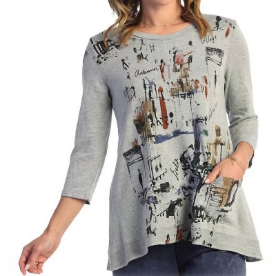 Women's Paseo Light Terry Pocket Top - Jess & Jane
