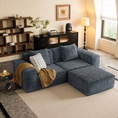 Modular Convertible Sofa Bed, Oversized Sofa Set, Free Configuration Sectional Couch for Living Room or Guest Space-Maison Boucle