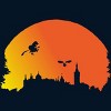 Men's Design By Humans Halloween witch silhouette By InfaredDesigns Tank Top - 2 of 3