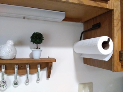 Interdesign Axis Over The Cabinet Paper Towel Holder, Bronze