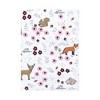 Hudson Baby Infant Girls Cotton Flannel Burp Cloths Bundle, Woodland Floral, One Size - 3 of 4