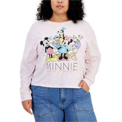 Hybrid Womens Minnie & Friends Graphic T-Shirt, Pink, 2X
