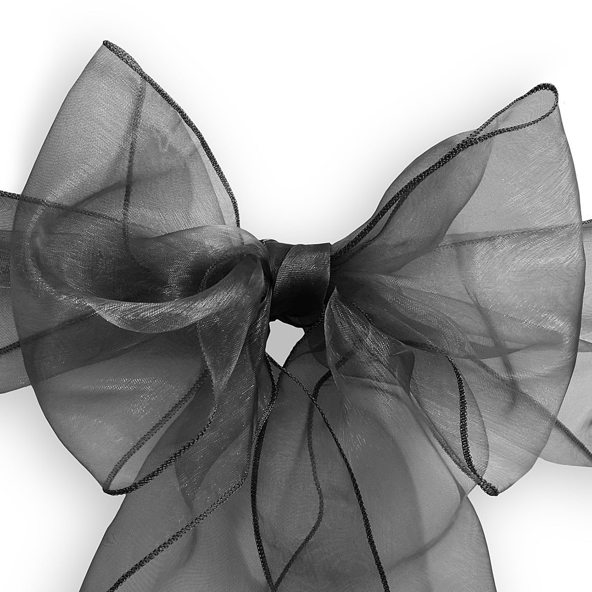 Lann's Linens 10-Pack Elegant Organza Chair Cover Sashes for Wedding, Banquet - thumbnail 5