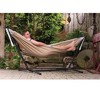 Vivere C9SUNT Sunbrella 2 Person Hammock with Steel Frame Stand, Token Surfside - 4 of 4