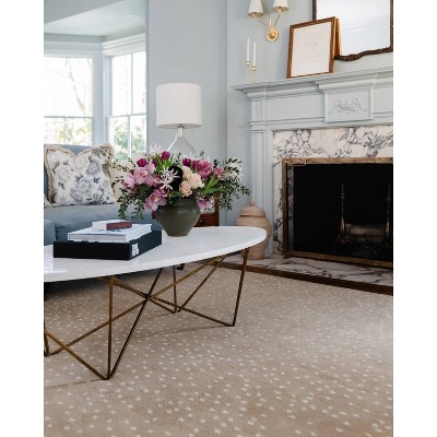 Savannah Whisper Hand-Tufted Wool Rectangular Rug in Beige