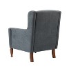 Arwid Armchair with Squared Arms and Solid Wood Legs for Living Room and Bed Room  | ARTFUL LIVING DESIGN - 4 of 4