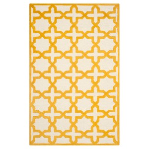 Marnie Texture Wool Rug - Ivory / Gold (4