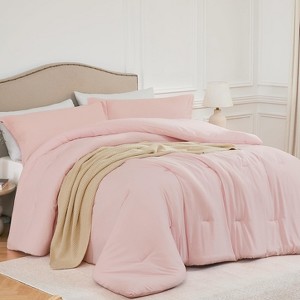 BAGOKIE 2/3PCS Comforter Set with Comforter & Pillowcases - 1 of 4