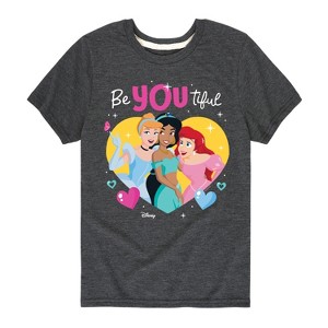 Girls' - Disney Princess - BeYOUtiful Short Sleeve Graphic T-Shirt - 1 of 4