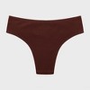 Wherewithal Women's EveryWhere Seamless Cheeky Brief Brown - 4 of 4