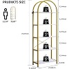 5-Tier Arched Bookshelf, Modern Wooden Display Shelf for Books & CDs, Tall Storage Rack for Living Room, Bedroom, Home Office - 2 of 4