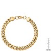 Steeltime Men's stainless steel cuban link chain bracelet. Color Option: Silver, Gold, Black - 3 of 4