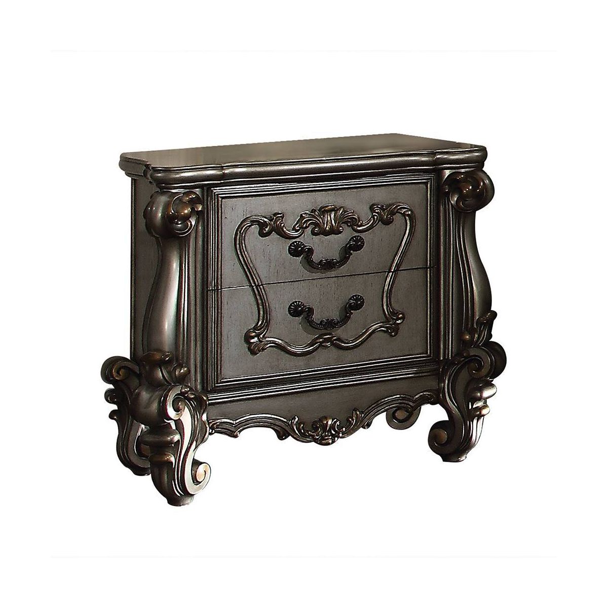 Acme Furniture Versailles Nightstand Antique Platinum Finish - thumbnail 8