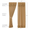 Simple Life Flax Khaki Ruffled Panel Set of 2 96x40 - 3 of 3
