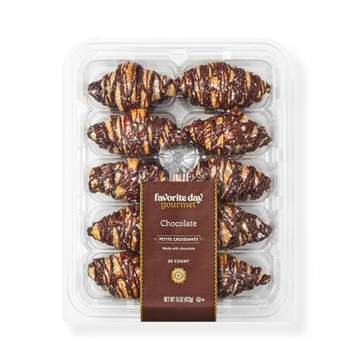 Chocolate Petite Croissants - 15oz/20ct - Favorite Day™