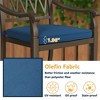 CLIHOME Cast Aluminum Patio Classic Lattice Dining Chairs with Sofa Cushions(Set of 4) - 4 of 4