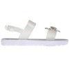 bebe Girl's Flat Sandals with Rhinestone Bow Detail and Fruit Glitter Detail - Sandals for Little Kid/Big Kid - 2 of 4